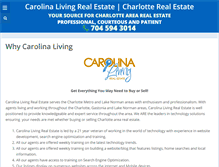 Tablet Screenshot of carolinalivingrealestate.com